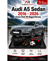 Audi A5 Sedan 2016 - 2026 Araca Özel 3D Bagaj Havuzu
