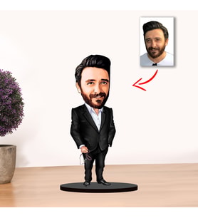 Kisiye Özel Karikatür Erkek MÜDÜR Biblo MODEL 1