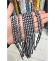 Hematit Taşı Özel Kesim Mat Gri 6x6mm Doğal Taş Dizi
