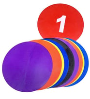 Avessa Cnk-10 Antrenman Çanak Seti Kauçuk 10lu Daire (Çok Renkli)