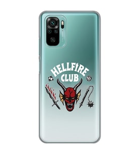 Xiaomi Redmi Note 10 / Note 10S Uyumlu Hellfire Club Tasarımlı Şeffaf Telefon Kılıfı
