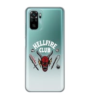 Xiaomi Redmi Note 10 / Note 10S Uyumlu Hellfire Club Tasarımlı Şeffaf Telefon Kılıfı