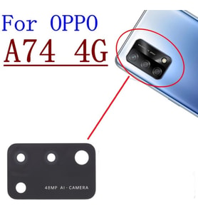 Oppo A74 Arka Kamera Camı Lens Yapışkanlı