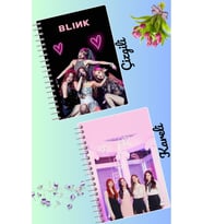 Blackpink defter seti 2 adet A4 boyutu 21*30 çizgili + kareli 60 syf