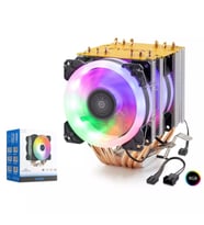 Nodar ND2606 Kule Tipi İşlemci Soğutucu 6 Bakır Borulu 3 RGB Fan