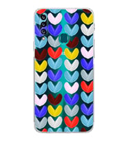 PrintiFy Samsung Galaxy A20S ile Uyumlu Water Color 1  Kamera Korumalı Şeffaf  Kılıf