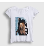 Presmono Kadın Beyaz Cover V2 Film Leon T-Shirt 246971tt
