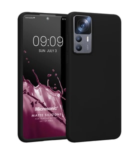 Microsonic Matte Silicone Xiaomi Mi 12T Pro Kılıf Siyah