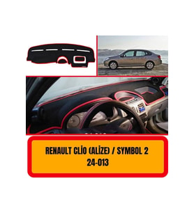 Renault Clio Alize Symbol - 2 Ön Gögüs Panel Torpido Koruma Koruyucu Kilifi Halisi Örtüsü Yedek