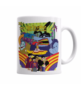 Beatles Yellow Submarine Kupa Bardak Porselen