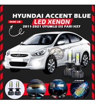 Hyundai Accent Blue 2011-2021 Sis Farı Uyumlu Şimşek Etkili Led Xenon Pro Series H27
