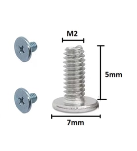 Yate10 50x Paslanmaz M2 SATA Vidası M2X5X7