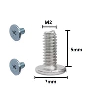 Yate10 50x Paslanmaz M2 SATA Vidası M2X5X7