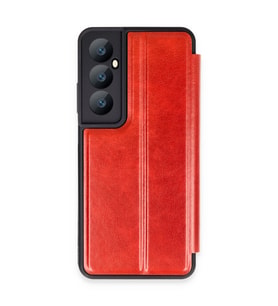 Realme C65 Kılıf Flip Cover - Kırmızı