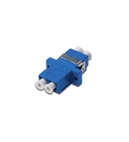 Digitus LC / LC Duplex Coupler, Mavi renk, seramik sleeve, plastik gövde, singlemode, sabitlemek için vida dahil