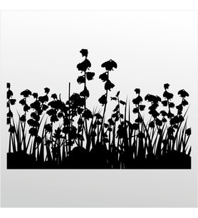 Folyo Sticker Çiçekler 160cm Uzunluk (Karışık)