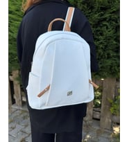 Just Polo Kadın Büyük Boy Sırt Çantası 234040MH (Beyaz - Bej)