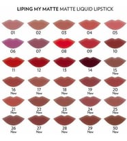 Liping My Matte Likit Ruj No: 26 - Suya Dayanıklı Ultra Mat Ruj