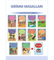 Ata 1.Sınıflar İçin Grimm Masalları + Kitap Okuma Not Defteri (Beyaz)