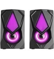 Rampage RMS-G19 2.0 5 Watt LED Işıklı Siyah Multimedia Speaker