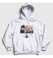 Presmono Unisex Beyaz Lost In Paradise V3 Jujutsu Kaisen Kapüşonlu Sweatshirt 352037tt