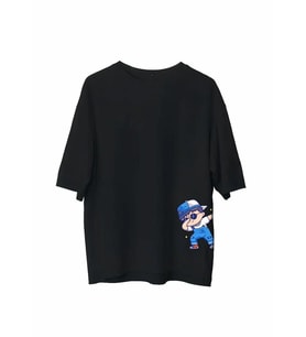Erkek Baskılı T-Shirt Kısa Kol Bisiklet Yaka Regular Fit Rahat Kalıp Günlük Tişört - Siyah