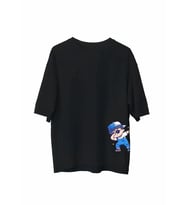Erkek Baskılı T-Shirt Kısa Kol Bisiklet Yaka Regular Fit Rahat Kalıp Günlük Tişört - Siyah