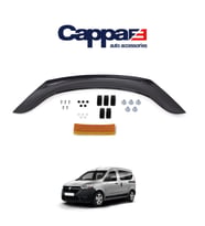 CAPPAFE Dacia Dokker Ön Kaput Koruyucu Rüzgarlık 4mm Parlak Siyah 2013-›