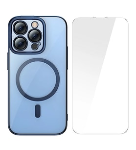 Baseus Glitter iPhone 14 Pro 6.1 Magsafe Silikon Kılıf + Tempered Ekran Koruyucu S - EEEEEE6139-8