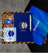 eJOYA Kişiye Özel Defter & Kalem & Kupa & Mousepad & Usb Bellek Hediye Kutusu 113059
