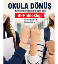 BFF Kırmızı İp Bileklik Seti, Okula Dönüş Arkadaşlık Hediyesi