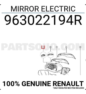 Renault Latitude 2011- Dış Dikiz Aynası Sol Elektrikli Isıtmalı, Elektrık Katlanabılır, Bellek, Yanı