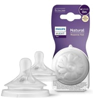 Philips Avent Natural Response 2'li Biberon Emziği, 1 Numara, 0 Ay+