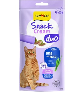 Snack Cream Duo Tuna & Grass Kedi Ödülü 6x15gr