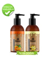 Rekze Erotik Portakal Ve Vanilya Aromalı Kokulu Yenilir Vücut Masaj Yağları 120 Ml