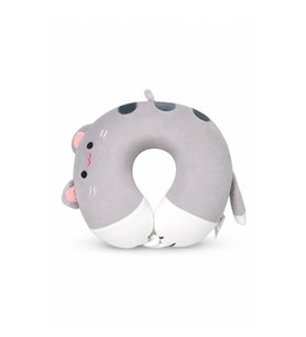 Kedi Memory Foam Boyun Yastığı Gri