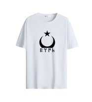 Türkçülük Görselli  Unisex (Tshirt) Tişört (Beyaz)