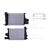 Dacia Duster 2012 Sonrası Renault Captur 2013 Sonrası Clio 4 2012 Sonrası Turbo Radyatörü (Intercooler) 256x217x64