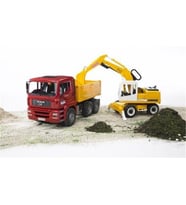 Bruder MAN Damperli Kamyon & Liebherr Ekskavatör 02751
