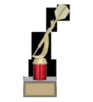 ODAK KUPA - Figürlü Kupalar - Dart Figürlü Kupalar FG-004 C - 25 cm