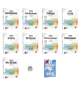 TYT Tüm Dersler Simülasyon Denemeleri Seti ( 9 Kitap M&G )
