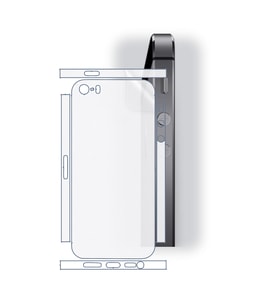 SChitec Apple iPhone 5S Uyumlu Fullbody Arka Kaplama Hidrojel Koruyucu Film