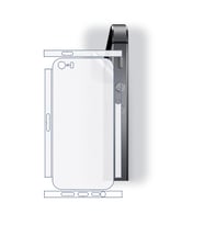 SChitec Apple iPhone 5S Uyumlu Fullbody Arka Kaplama Hidrojel Koruyucu Film