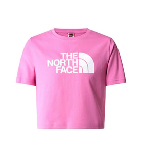 The North Face G S/S CROP EASY TEE  T-Shirt NF0A83EULV71 (Mavi)