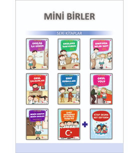 1.Sınıflar İçin Mini Birler Öykü Dizisi + Kitap Okuma Not Defteri (Beyaz)