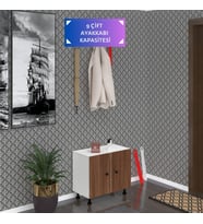 Kenzlife ayakkabılık cimcime3 cvzbyz 53*060*32 kapaklı 3 raflı 9 çift ayakkabı kapasitesi