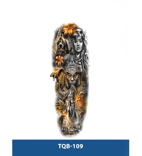 TQB-109 ANTİK SAVAŞCI DESEN GEÇİCİ KOL DÖVMESİ-TATTO