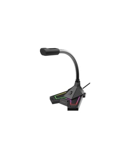 Polosmart PGS402 USB Kablolu RGB Aydınlatma Masaüstü Gaming Oyuncu Mikrofon Siyah