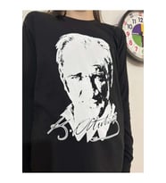 10 Kasım Özel Tasarım Siyah Atatürk Baskılı Uzun Kollu Tişört – Unisex