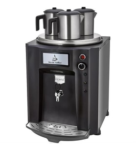 Remta Premium Jumbo 40 Litre Üç Demlikli Çay Makinesi - Siyah